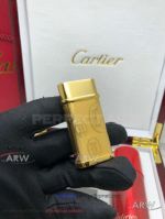 ARW 1:1 Perfect Replica 2019 New Style Cartier Classic Fusion Gold lighter Cartier Gold Logo Jet Lighter